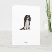 キュートキングチャールズカヴァリアドッグ誕生日 カード (裏面)