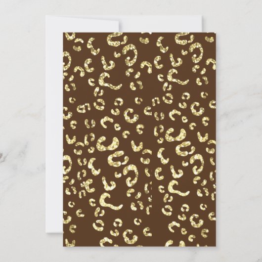 キュートキングライオン誕生日テーマサファリ誕生日 招待状 (裏面)