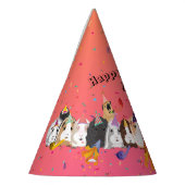 キュートギニアピグガール誕生日 パーティーハット (左)