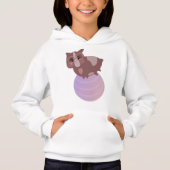 キュートギニアピグフィットネスをテーマにしたイラストレーション (正面)