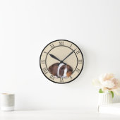 キュートギニアピグ  ラウンド壁時計 (ホーム)