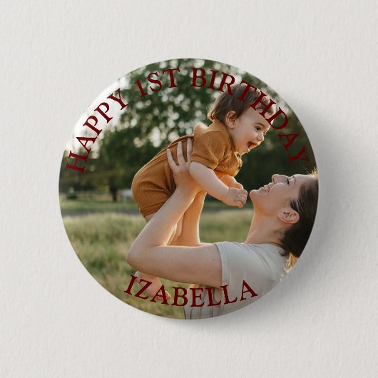 キュートギフトハッピーバースデー 缶バッジ (正面)