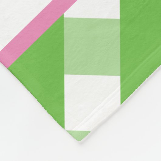 キュートギンガムパーソナライズされたフリースブランケット フリースブランケット (角)