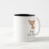 キュートギンガーブレッドキツネホリデーマグ ツートーンマグカップ (正面右)