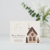 キュートギンガーブレッドハウスホリデームービング 案内ポストカード (スタンド正面)