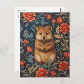 キュートクカウィリアムモリスインスパイアフローラ ポストカード (正面/裏面)