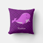 キュートクジラデザイン クッション (正面)