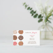 キュートクッキークッキービジネスベーカリー名刺 名刺 (スタンド正面)