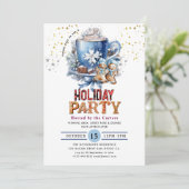 キュートクッキーズアンドココアホリデーパーティー招待状 招待状 (スタンド正面)