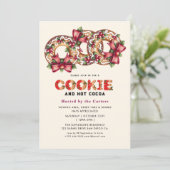 キュートクッキーズアンドココアホリデーパーティー招待状 招待状 (スタンド正面)