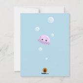 キュートクラゲ誕生日招待状 招待状 (裏面)