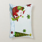 キュートクラシックサンタウィムゼホリデーデコール長方形 アクセントクッション (正面(垂直))