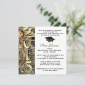 キュートクラシック迷彩柄エレガント2015卒業招待状 招待状 (スタンド正面)