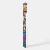 キュートクリエイティブマッシュルームハットイラストレーション iPhoneケース (右側面)