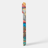 キュートクリエイティブマッシュルームハットイラストレーション iPhoneケース (左側面)