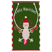 キュートクリスマスアクソロテカスタムル スモールペーパーバッグ (裏面)