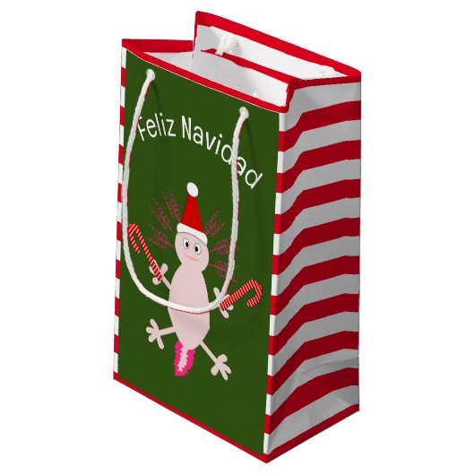キュートクリスマスアクソロテカスタムル スモールペーパーバッグ (裏面アングル)