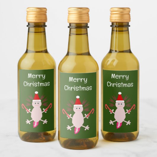キュートクリスマスアクソロテカスタムル ワインラベル (ボトル)