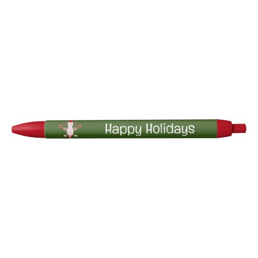キュートクリスマスアクソロテカスタムル 黒ボールペン (正面)