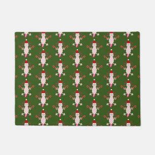 キュートクリスマスアクソロテパターン(の模様が)あるル ドアマット
