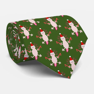 キュートクリスマスアクソロテパターン（の模様が）あるル ネクタイ
