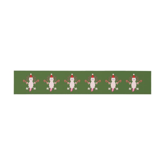 キュートクリスマスアクソロテパターン(の模様が)あるル 招待状ベリーバンド (フラット)