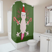 キュートクリスマスアクソロトル シャワーカーテン (インサイチュ)