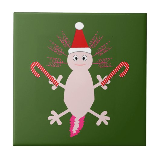 キュートクリスマスアクソロトル タイル (正面)
