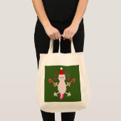 キュートクリスマスアクソロトル トートバッグ (正面(商品))