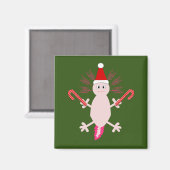 キュートクリスマスアクソロトル マグネット (正面/裏面)