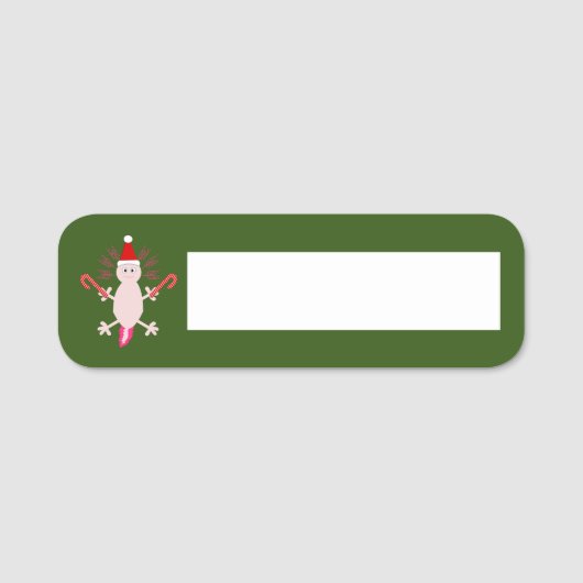 キュートクリスマスアクソロトル 名札 (正面)