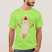 キュートクリスマスアクソロトル Tシャツ (正面)