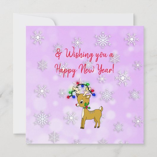 キュートクリスマスアニマルフェスティバルカスタム カード (裏面)