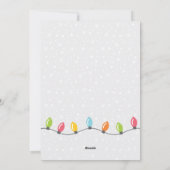 キュートクリスマスウィンドウフラットホリデーカード シーズンカード (裏面)