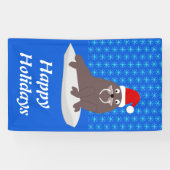 キュートクリスマスウォラスとスノーフレークカスタムー 横断幕 (横)