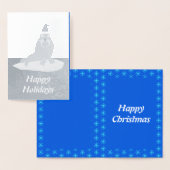 キュートクリスマスウォラスとスノーフレークカスタムー 箔カード (ディスプレー)