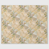 キュートクリスマスエンジェルラッピング紙 ラッピングペーパー (フラット)