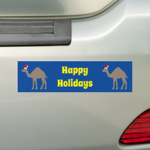 キュートクリスマスカメルカスタム バンパーステッカー