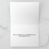 キュートクリスマスカロラーズイン顔マスクコービッドホリデー カード (内部)