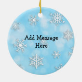 キュートクリスマスカロラーズパーソナライズされたホリデー セラミックオーナメント (裏面)