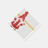 キュートクリスマスガール格言 パーソナライズされた スタンダードカクテルナプキン (角)