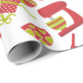 キュートクリスマスキッチン料理ラッピング紙 ラッピングペーパー (ロールコーナー)