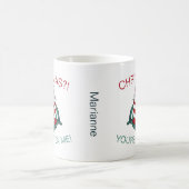 キュートクリスマスキットンイラストレーションコーヒーマグ コーヒーマグカップ (中央)