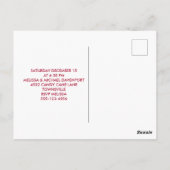 キュートクリスマスキットンパーティー招待状 ポストカード (裏面)