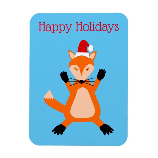 キュートクリスマスキツネカスタム マグネット (縦)