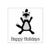 キュートクリスマスキツネカスタム ラバースタンプ (インプリント)
