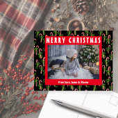 キュートクリスマスキャンディキャンズクリスマスホリデーカスタム ポストカード