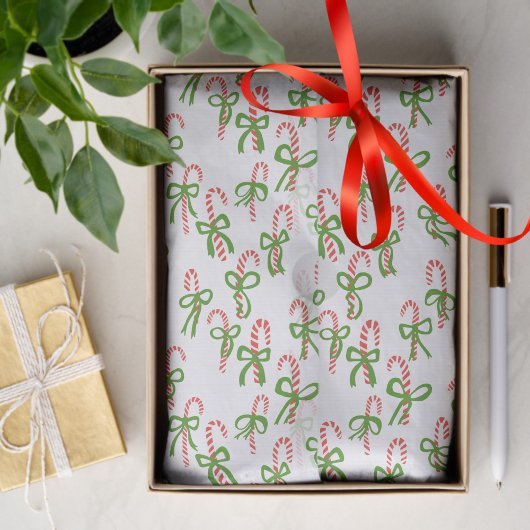 キュートクリスマスキャンディキャンズクリスマスホリデーギフト 薄葉紙