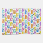 キュートクリスマスキャンパーヴィンテージトレーラーRVクリスマス キッチンタオル (横)