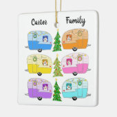 キュートクリスマスキャンパーヴィンテージトレーラーRVクリスマス セラミックオーナメント (左)